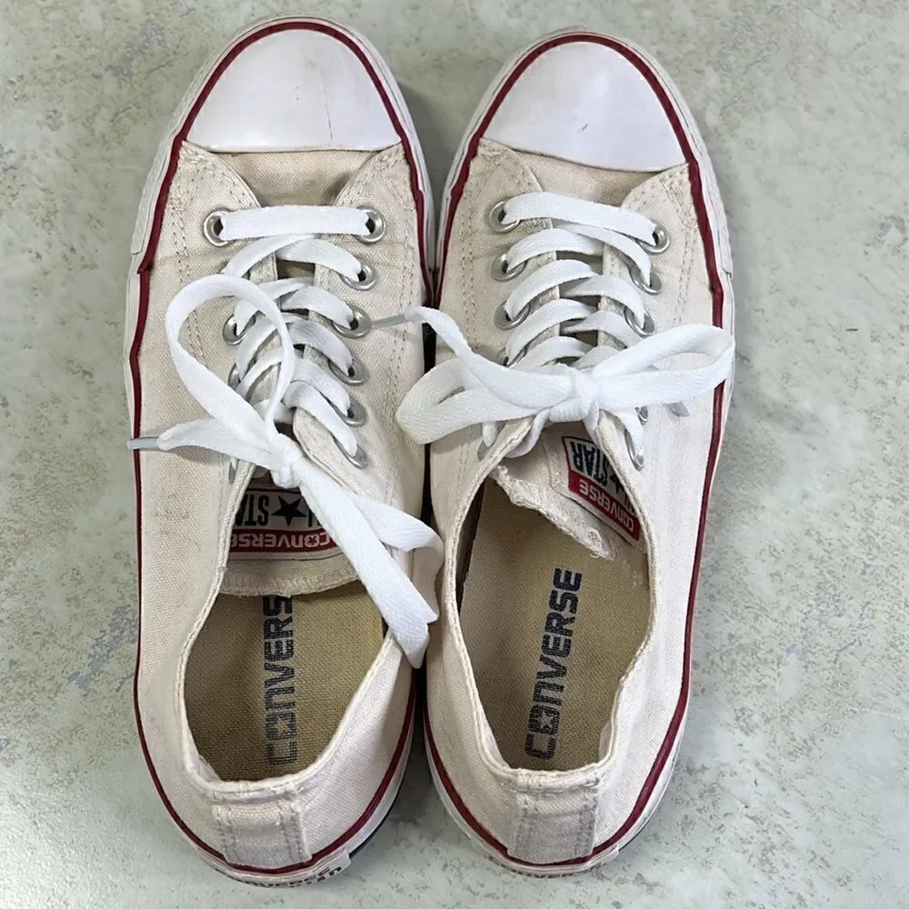 Converse Loved White Sneakers M6W7.5
